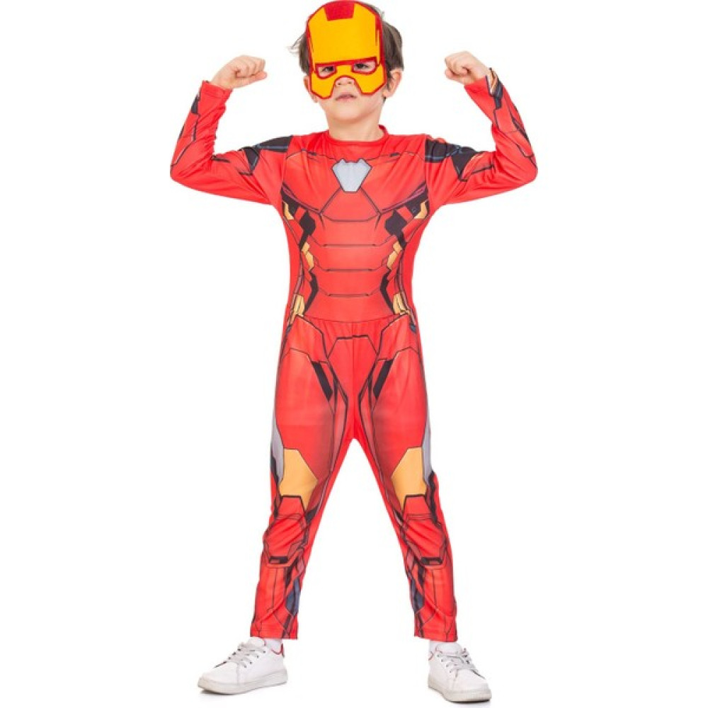 Erkek Çocuk Iron Man Demir Adam Kostümü Maskeli - 6 - 7 Yaş - Çok Renkli Oyuncak Fiyatı