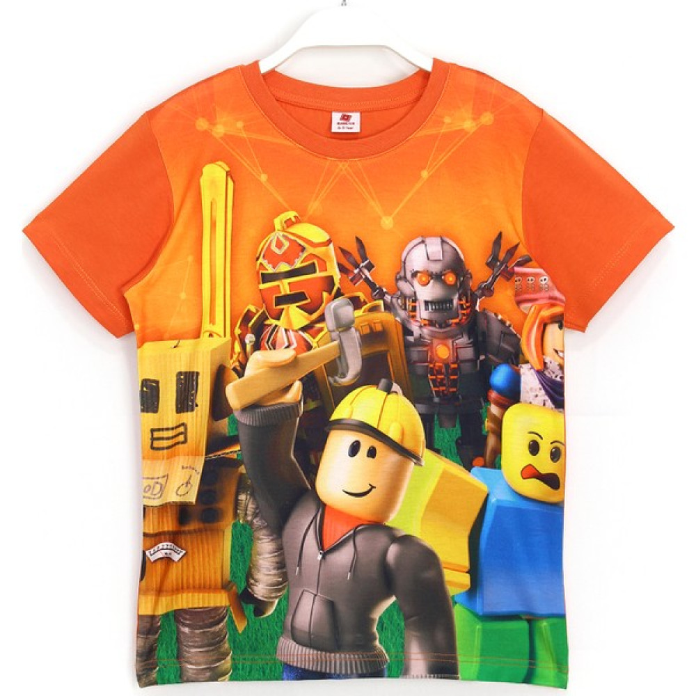 Erkek Çocuk Kısa Kollu T-Shirt 5 - 13 Yaş Turuncu Erkek Çocuk T-shirt Fiyatı
