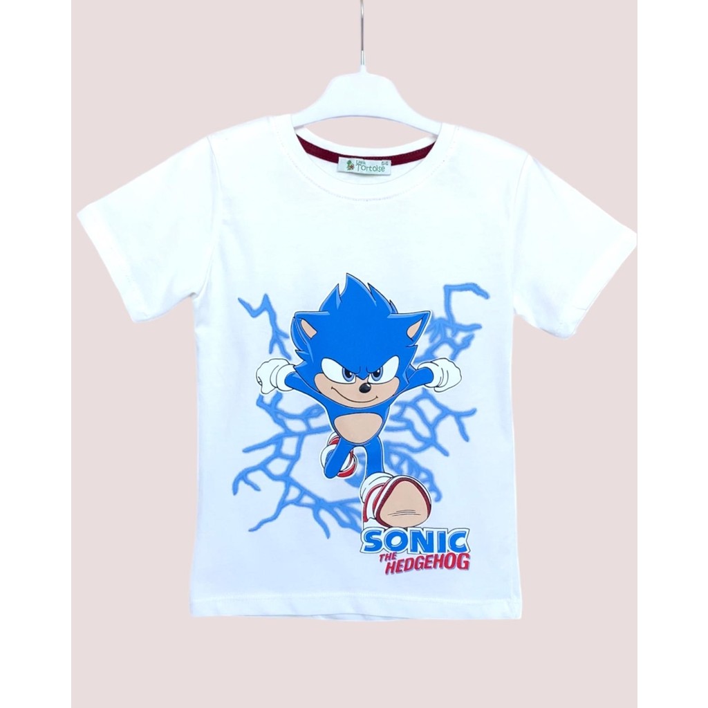 Erkek Çocuk Sonic Baskılı Yazlık Tişört Giyim & İç Giyim Fiyatı