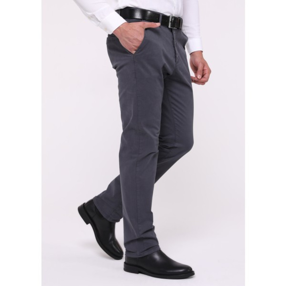 Erkek Gri Likralı Yüksek Bel Regular Fit Bol Kesim Yandan Cepli Chino Klasik Pantolon C336CHN Erkek Pantolon Fiyatı
