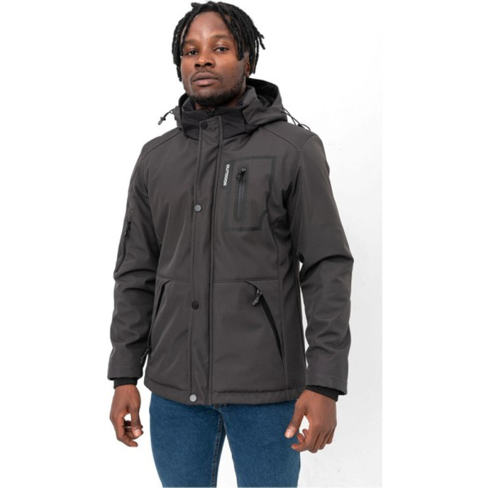 Erkek Kapüşonlu Su Ve Rüzgar Geçirmez Kapitone Içi Kürklü Elyaf Dolguluşişme Antrasit Softshell Mont Erkek Mont Fiyatı
