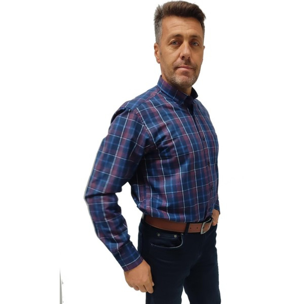 Erkek Kışlık Pamuklu Günlük Klasik Gömlek Erkek Gömlek Kışlık Gömlek OG-028 Erkek Gömlek Fiyatı