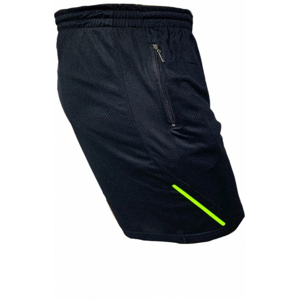 Erkek Neon Sarı Şerit Baskılı Günlük Spor Antrenman Fitness Şort Şort & Kapri (Outdoor) Fiyatı