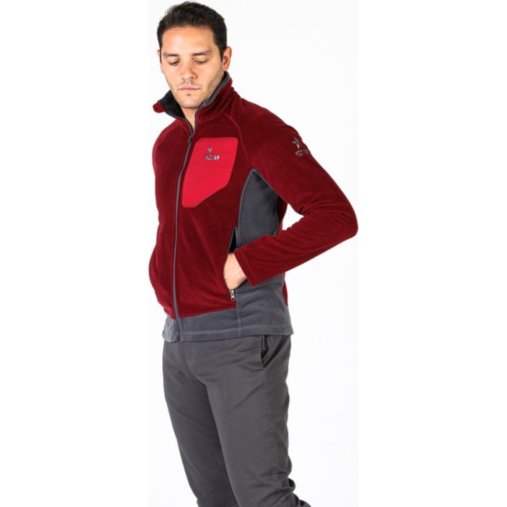 Erkek Polar Bordo Hırka Mont Tam Fermuar Gizli Cep Sweatshirt Slim Feet - M Oto Boyaları Fiyatı