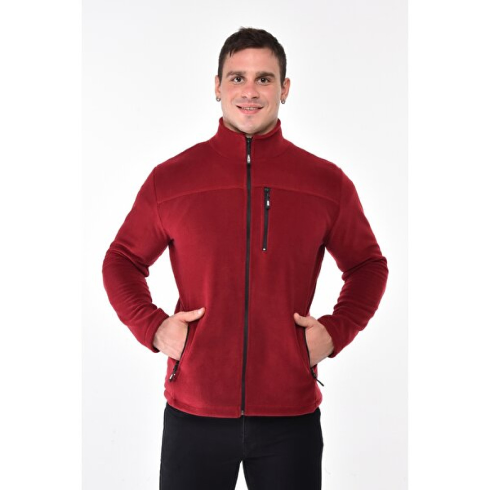 Erkek Polar bordo Tam Fermuarlı 3 Cepli Outdoor Ceket Tacticale Erkek Ceket Fiyatı