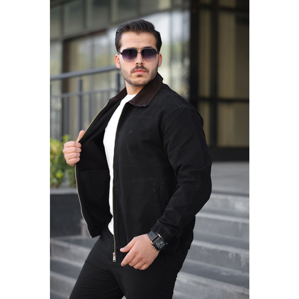 Erkek Relaxed Canvas Siyah Ceket Giyim & İç Giyim Fiyatı