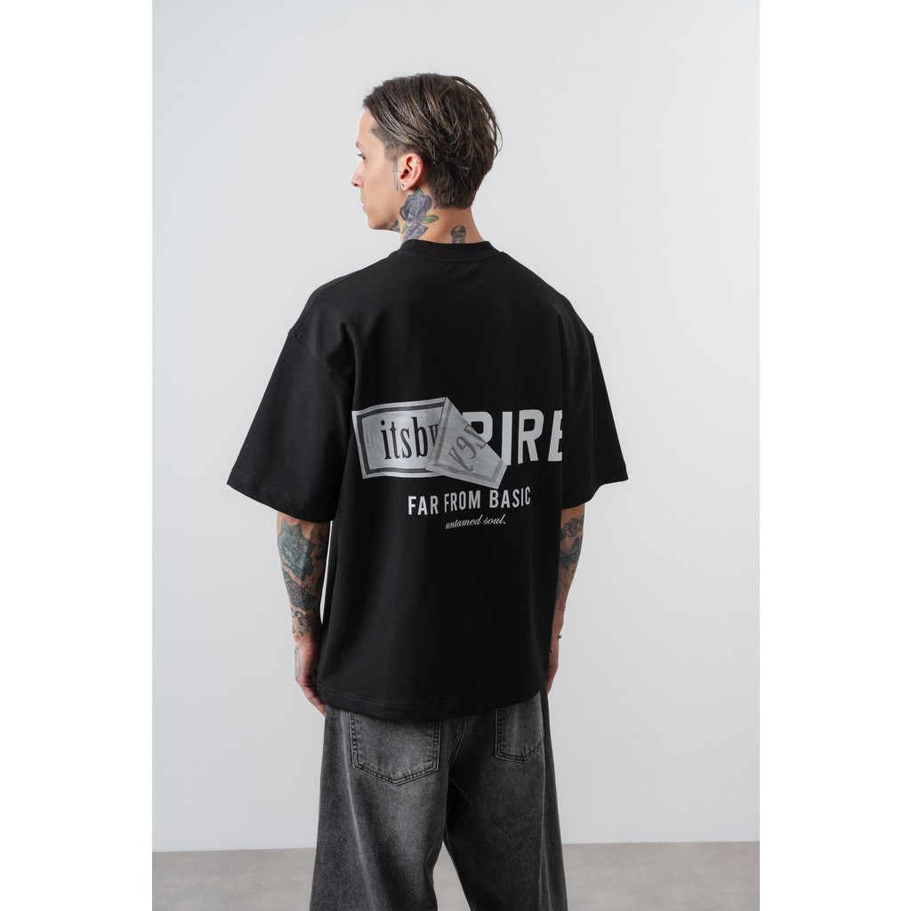 Erkek Respire x Itsbyzey Baskılı Oversize T-Shirt Siyah Giyim & İç Giyim Fiyatı