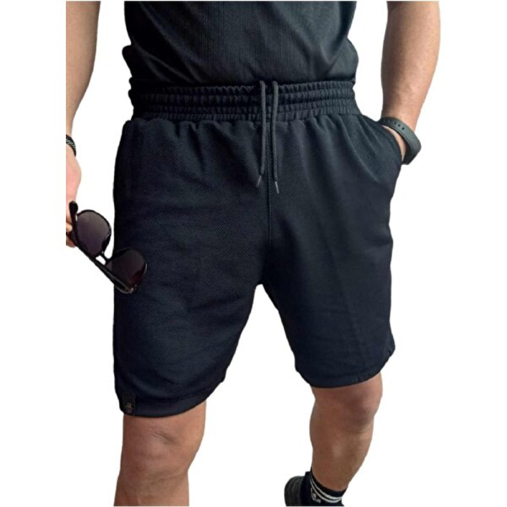 Erkek Siyah Diz Üstü Spor Koşu ve Antrenman Fitness Şortu Şort & Kapri (Outdoor) Fiyatı