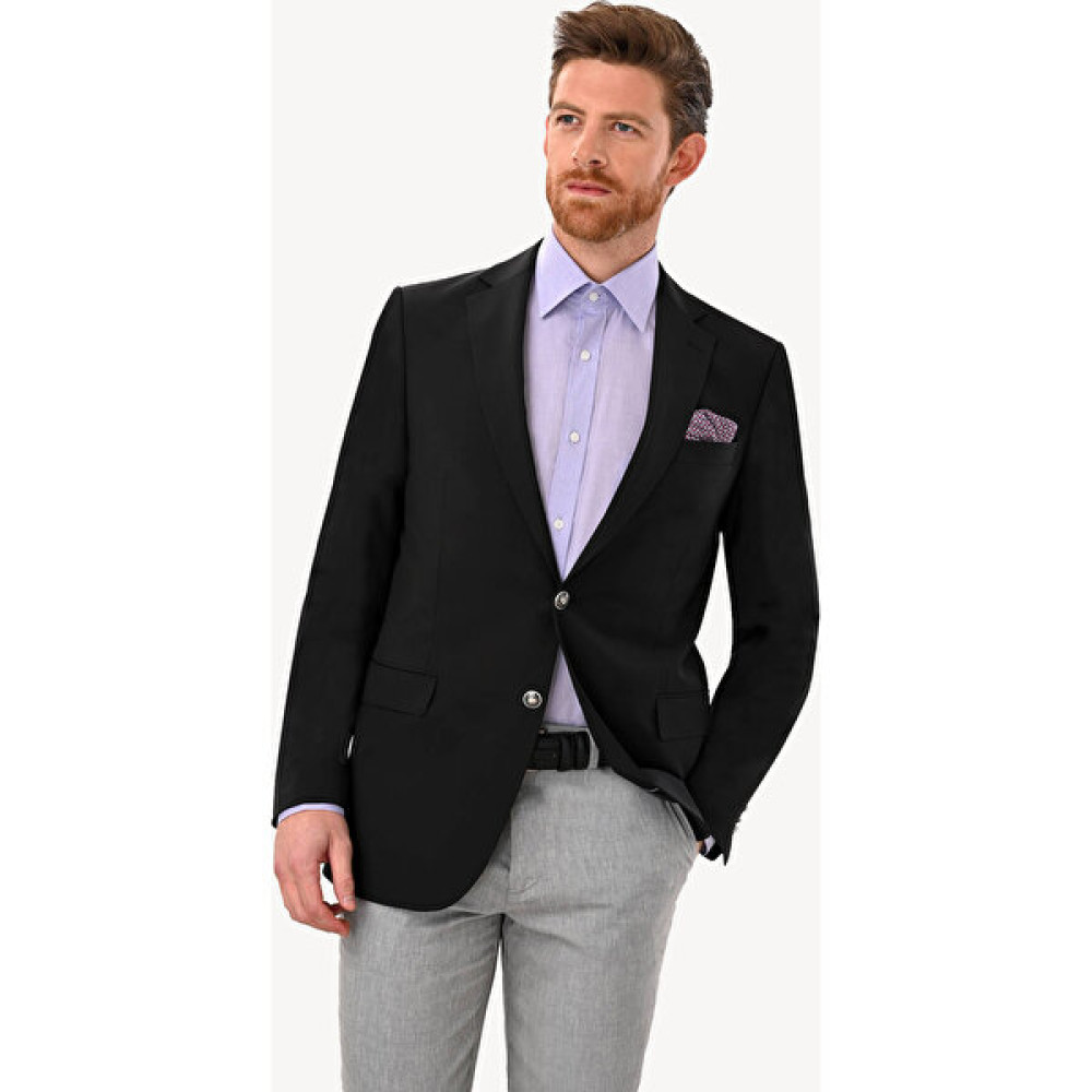 Erkek Siyah Klasik Yünlü Blazer Ceket Erkek Ceket Fiyatı