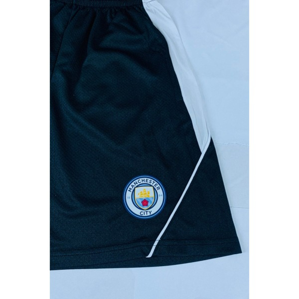 Erkek Siyah Manchester City Logo Baskılı Günlük Spor Koşu Fitness Şortu Şort & Kapri (Outdoor) Fiyatı