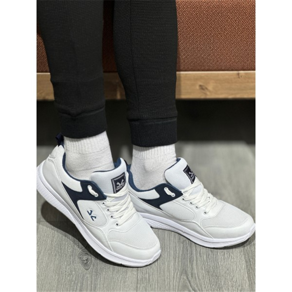 Erkek Spor Hafif Anorak Beyaz Lacivert Yazlık Sneaker Spor Ayakkabı Fiyatı