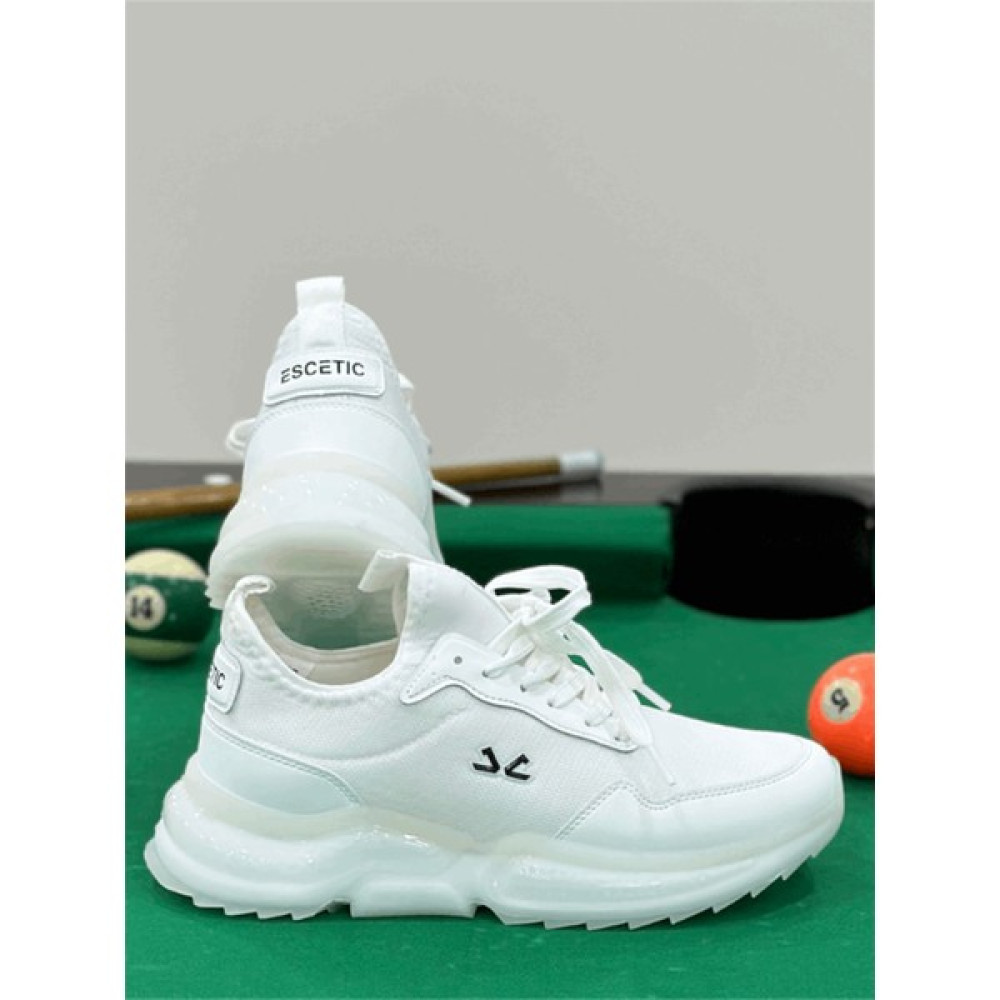 Erkek Spor, Jel Taban, Nefes Alabilen Anorak Gövde Beyaz Sneaker, Spor Ayakkabı Spor Ayakkabı Fiyatı