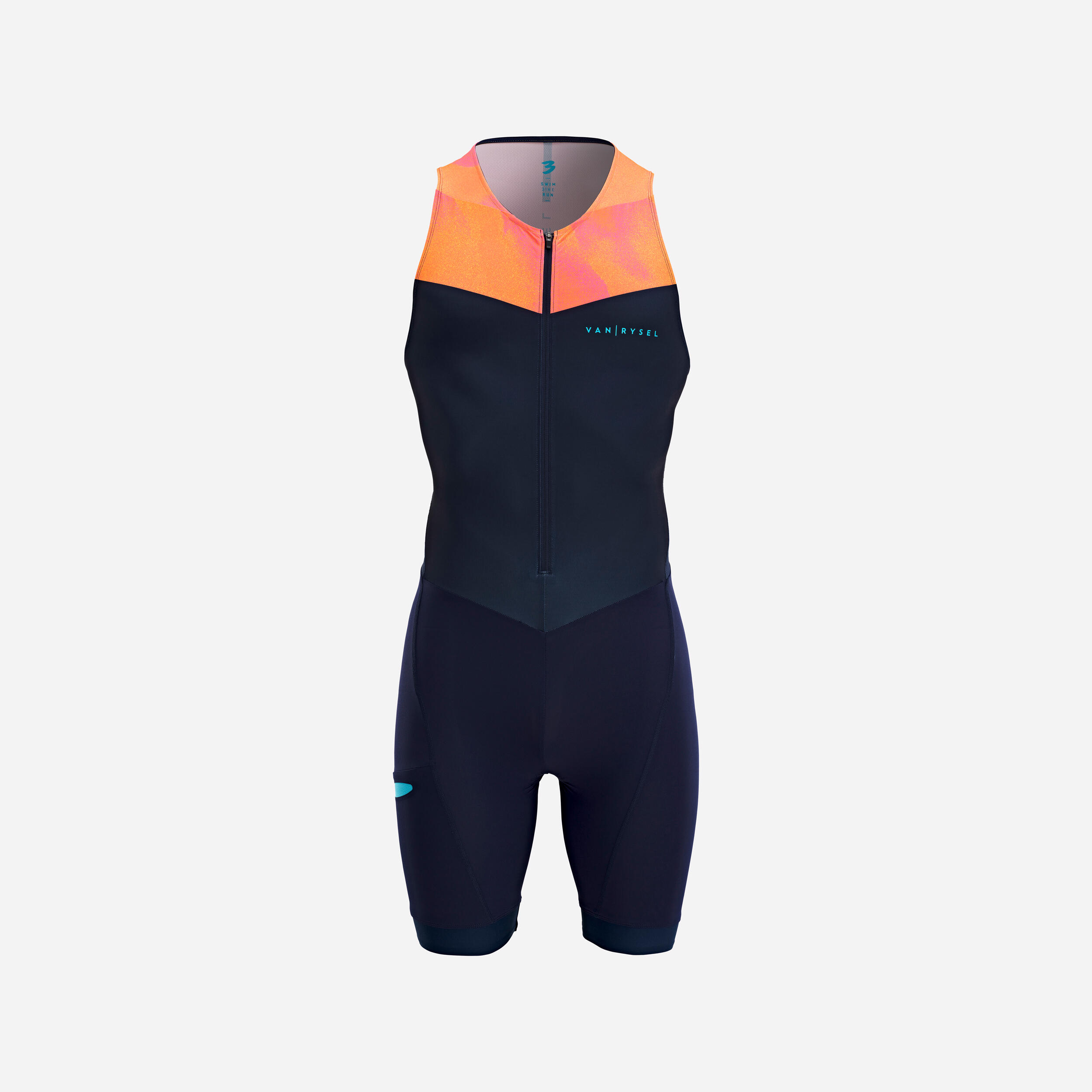 Erkek Triatlon Trisuiti - Lacivert/Turuncu Diğer Fiyatı