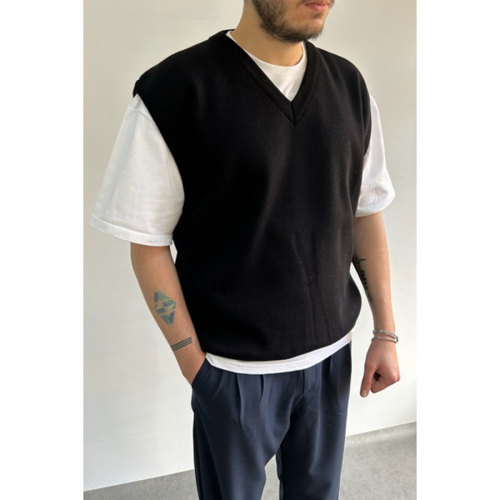 Erkek V Yaka Oversize Süveter Erkek Kazak & Süveter & Triko Fiyatı