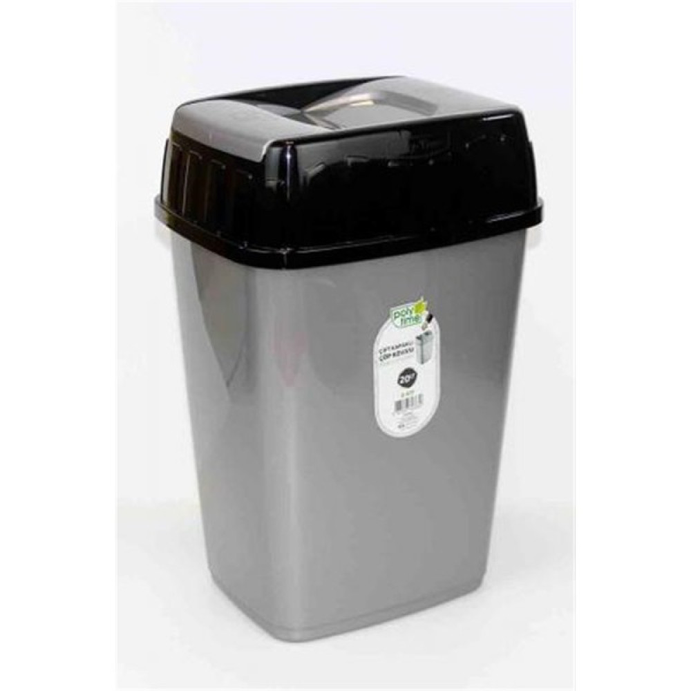 Erkoç Poly Time Plastik Çift Kapaklı Çöp Kovası 10 Lt E676 - Küçük Dekoratif Bahçe Ürünleri Fiyatı