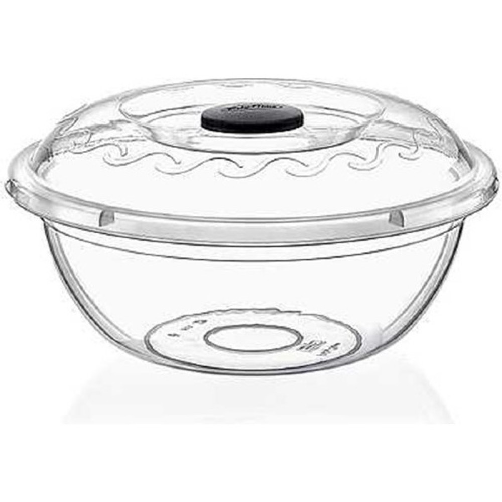 Erkoç Poly Time Şeffaf Kapaklı Leğen 34 cm 7.5 Lt E101 - Renkli Banyo Aksesuarları Fiyatı