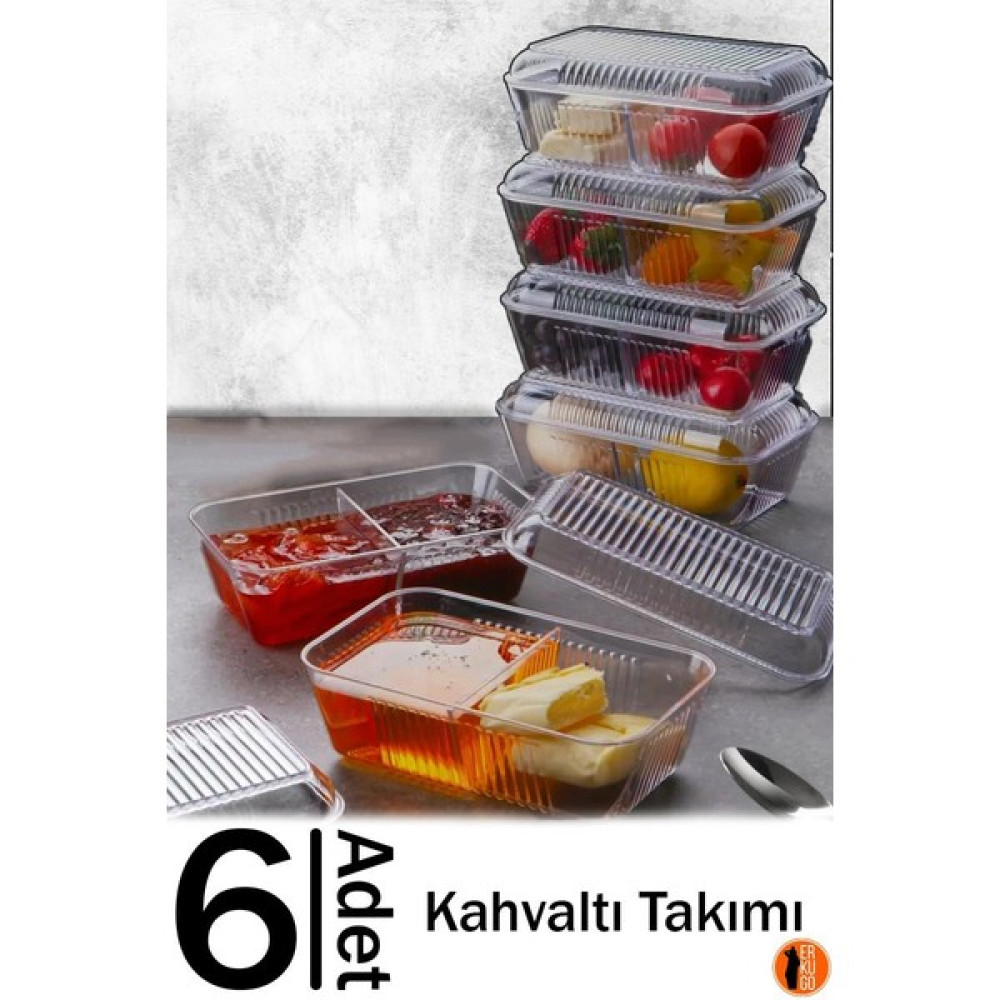 Erkugo 6 Adet Füme Kahvaltı Takımı, Kahvaltılık, Kahvaltı Seti Kahvaltı Takımı Fiyatı
