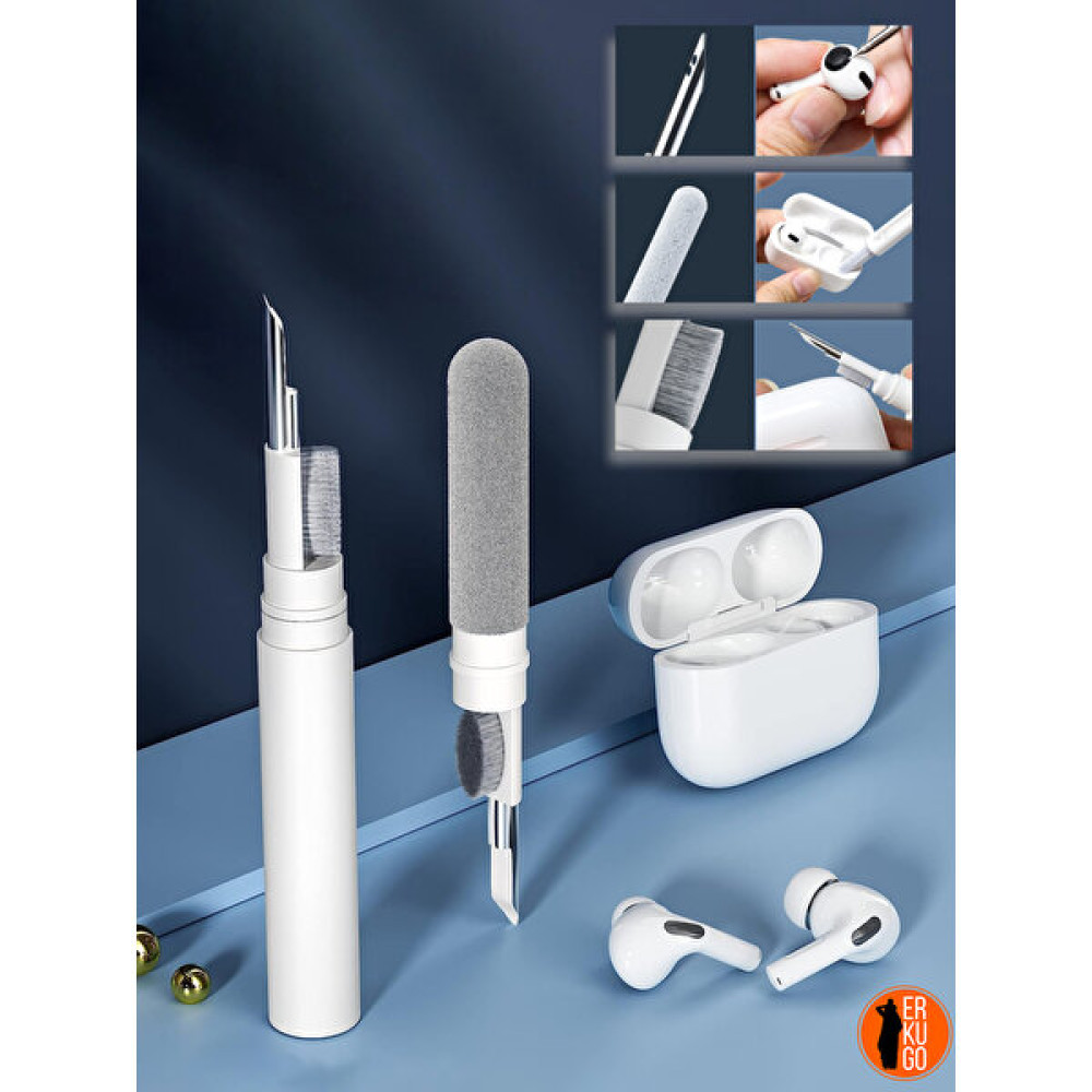 Erkugo Airpods Bluetooth Kulaklık Temizleyici Elektronik Ürün Telefon Temizleme Kiti - Beyaz Cep Telefonu Aksesuarı Fiyatı