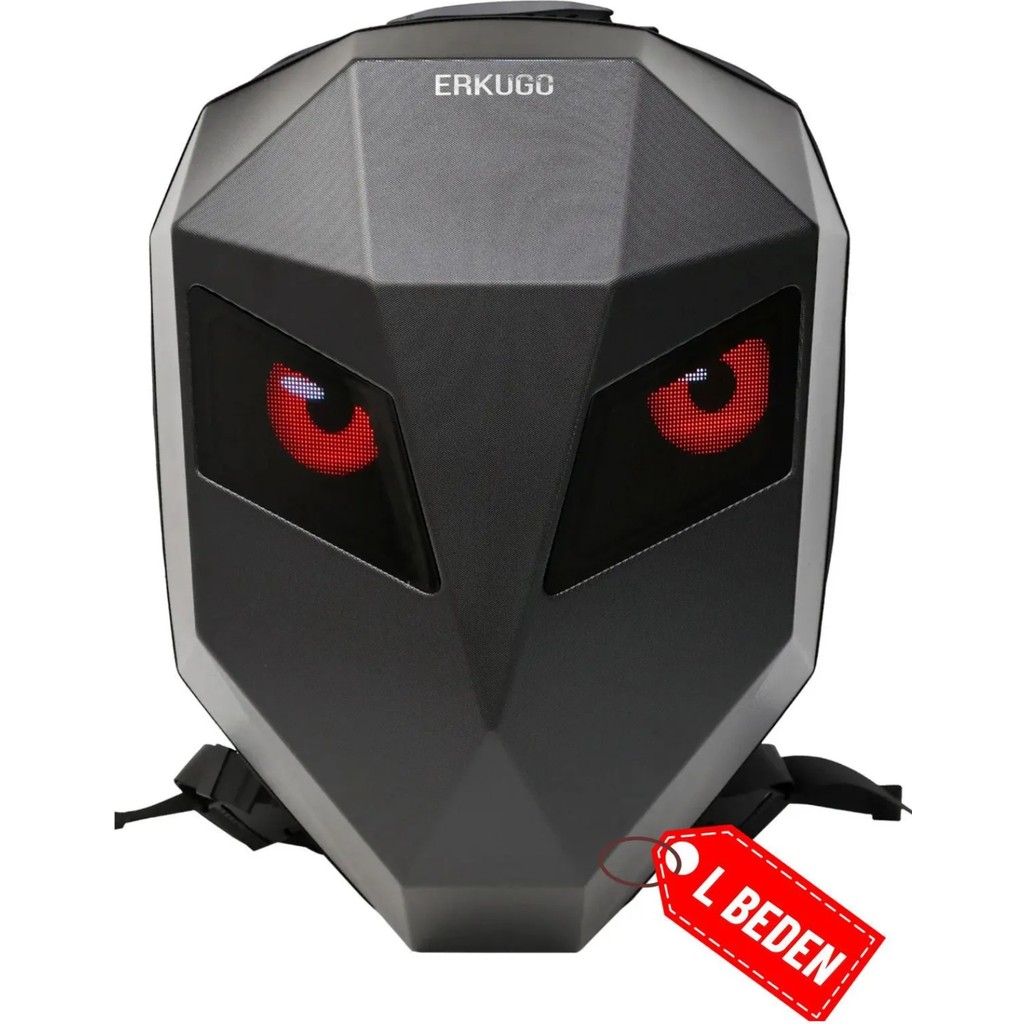 Erkugo Led Gözlü L Beden Motor Sırt Çantası, Ledli Büyük Boy Sırt Çantası, Telefon Kontrollü Loy Led Bag - Siyah Diğer Fiyatı