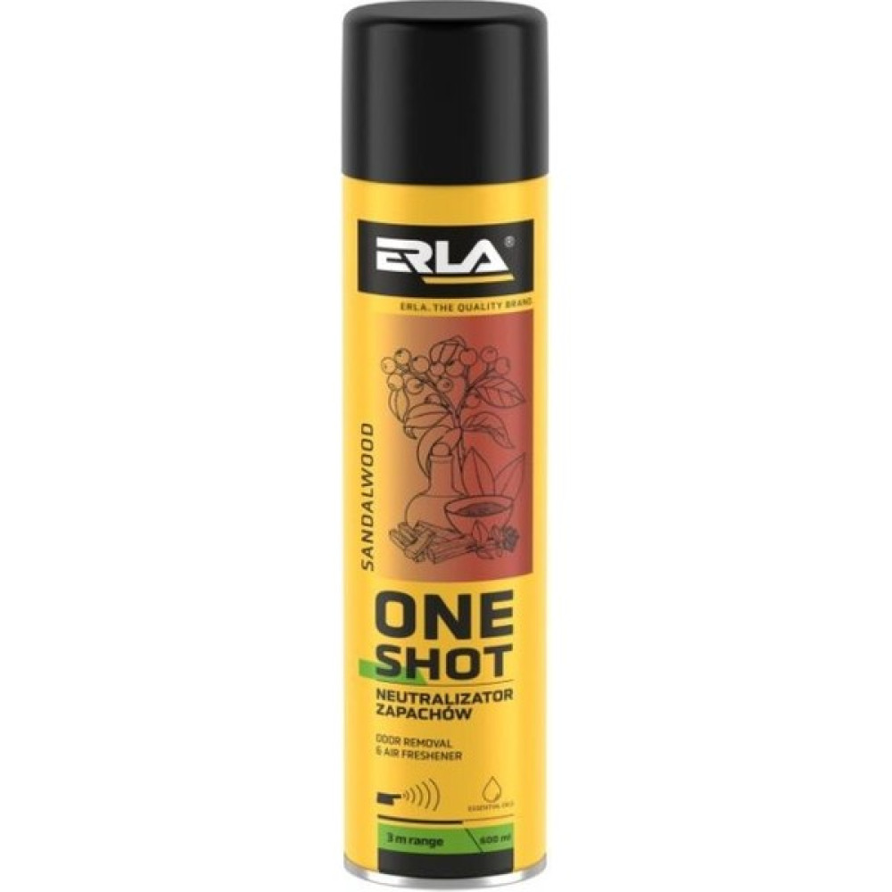 Erla One Shot Sandal Wood Koku Giderici 600 ml - 1 Adet Oto Boyaları Fiyatı