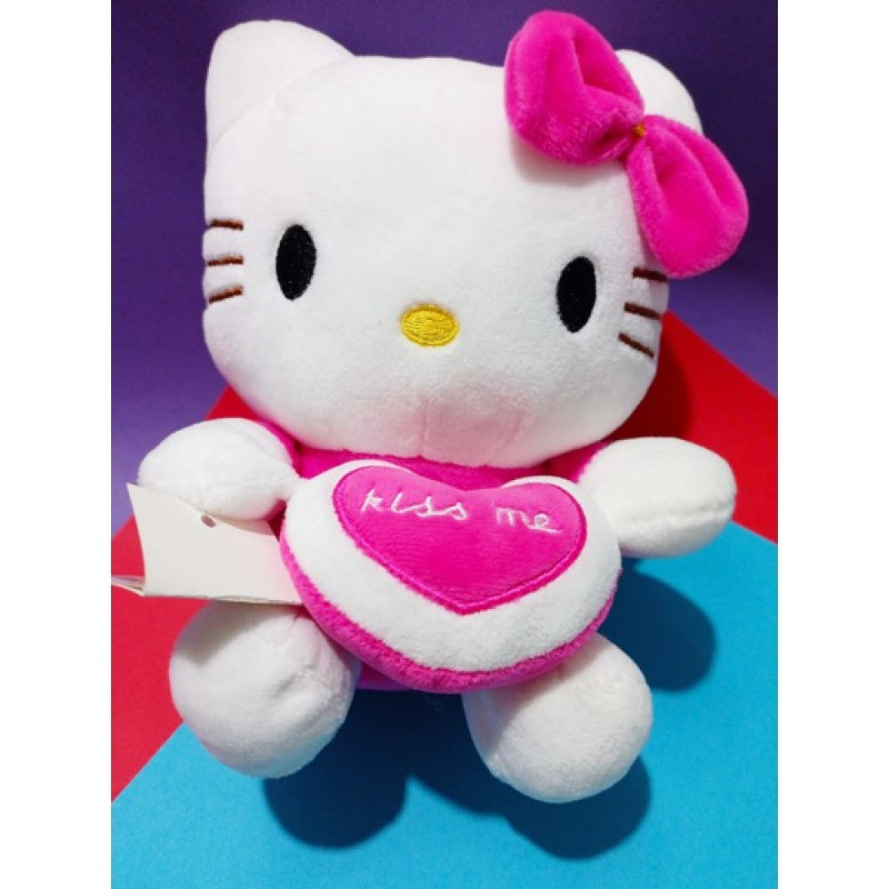 Ermap Hello Kitty Peluş Oyuncak Kedi Kiss Me Kalpli Uyku Arkadaşı Peluş Oyuncaklar Fiyatı