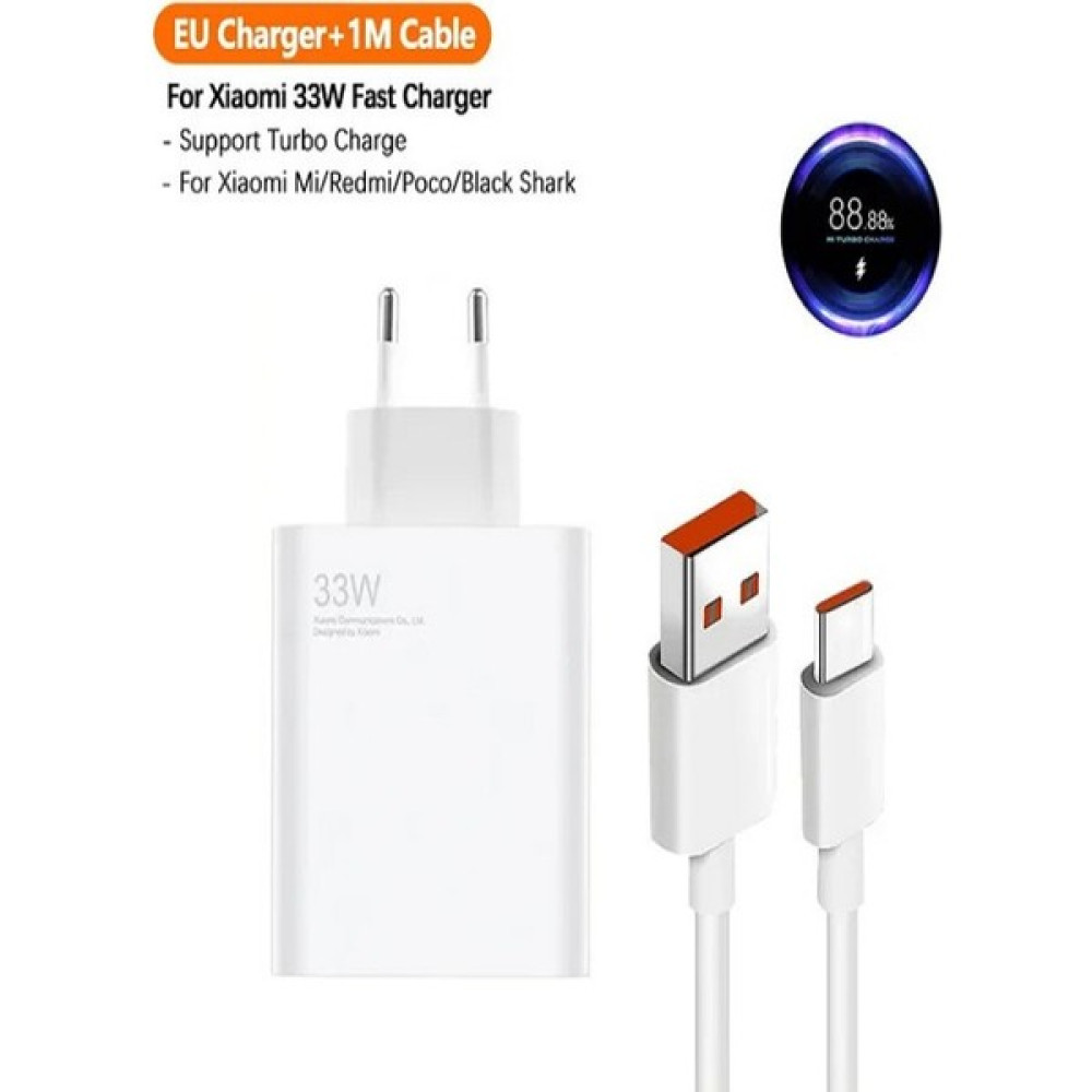 Ermer 33W Süper Hızlı Turbo Şarj Aleti Xiaomi Type-C To Type-C Redmi Android Qualcomm Quick Charge 5.0 - Beyaz Cep Telefonu Şarj Cihazı Fiyatı