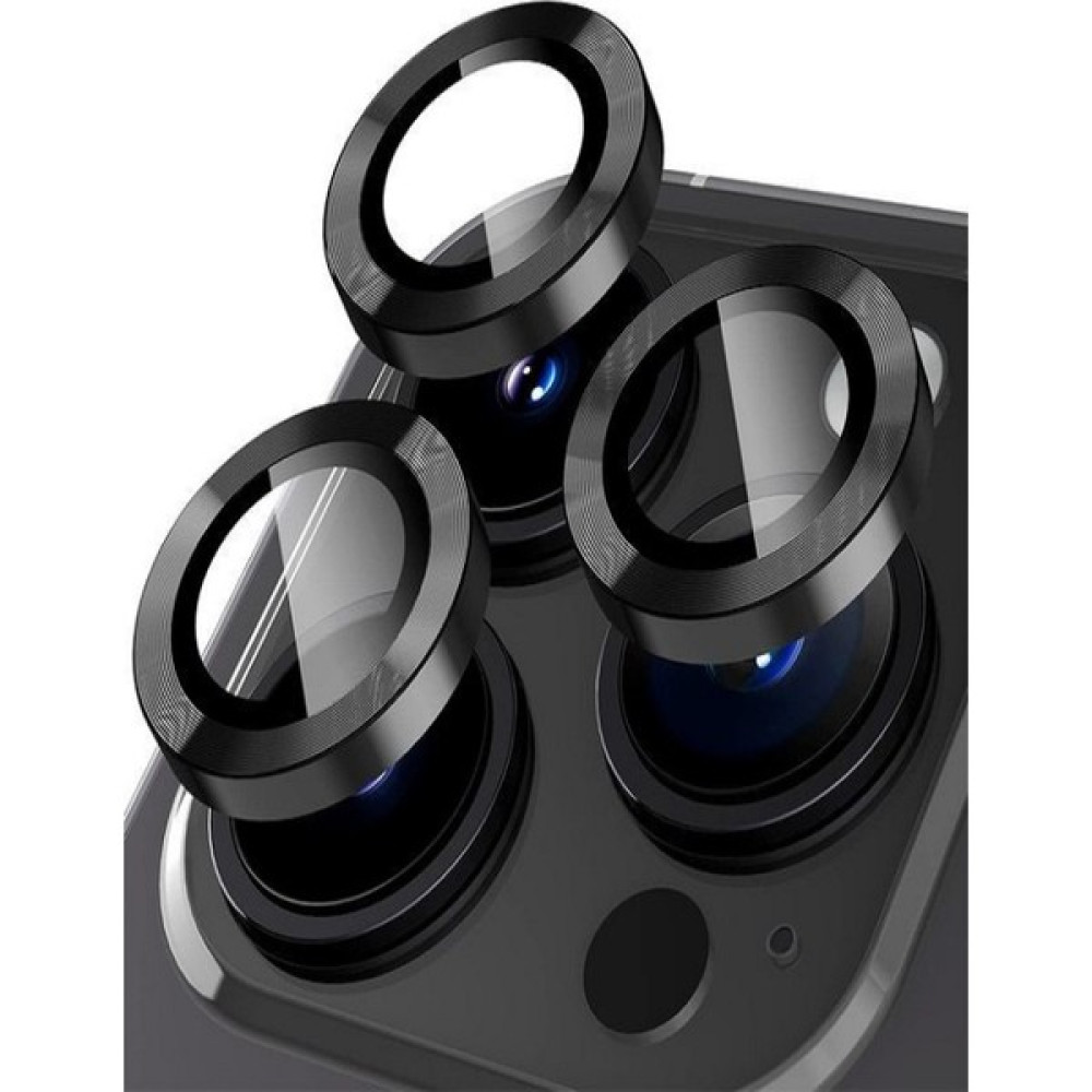 Ermer Apple iPhone 14 Pro Max Kamera Lensi Koruma Camı Safir Metal Çerçeveli Hd Siyah Koruma Lensi - SAFİR Cep Telefonu Ekran Koruyucusu Fiyatı