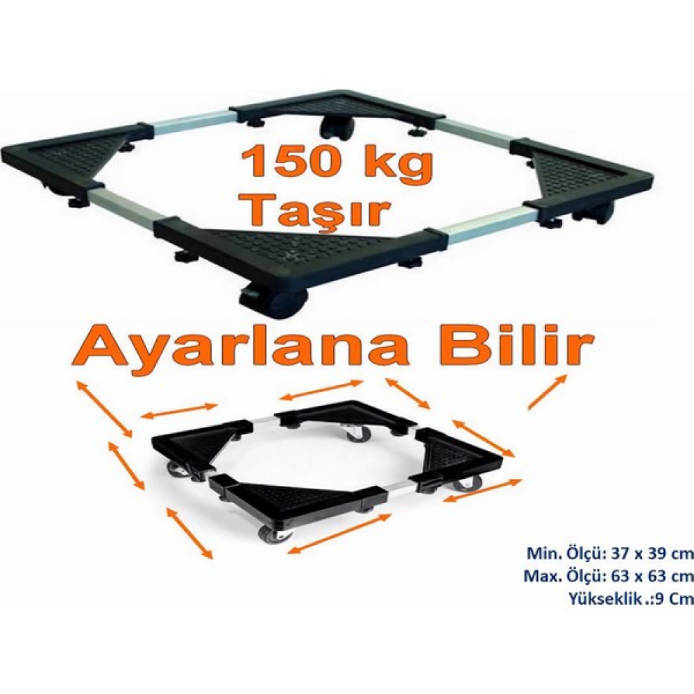 Ermiya Çamaşır ve Kurutma Makinesi Için Özel Üretim Altlık Altı Ayarlanabilir Taşıma Kapasitesi 150 Kğ Yedek Parça ve Aksesuar Fiyatı