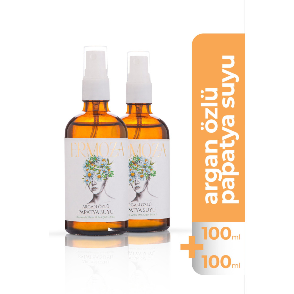Ermoza Kozmetik Argan Özlü Papatya Suyu Cam Şişe Sprey 100 ml + 100 ml Saç Bakımı Fiyatı