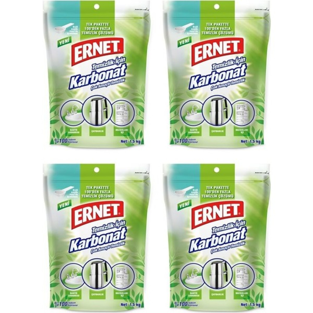 Ernet Temizlik İçin Karbonat 1,5 kg 4'lü Temizlik Malzemeleri Fiyatı