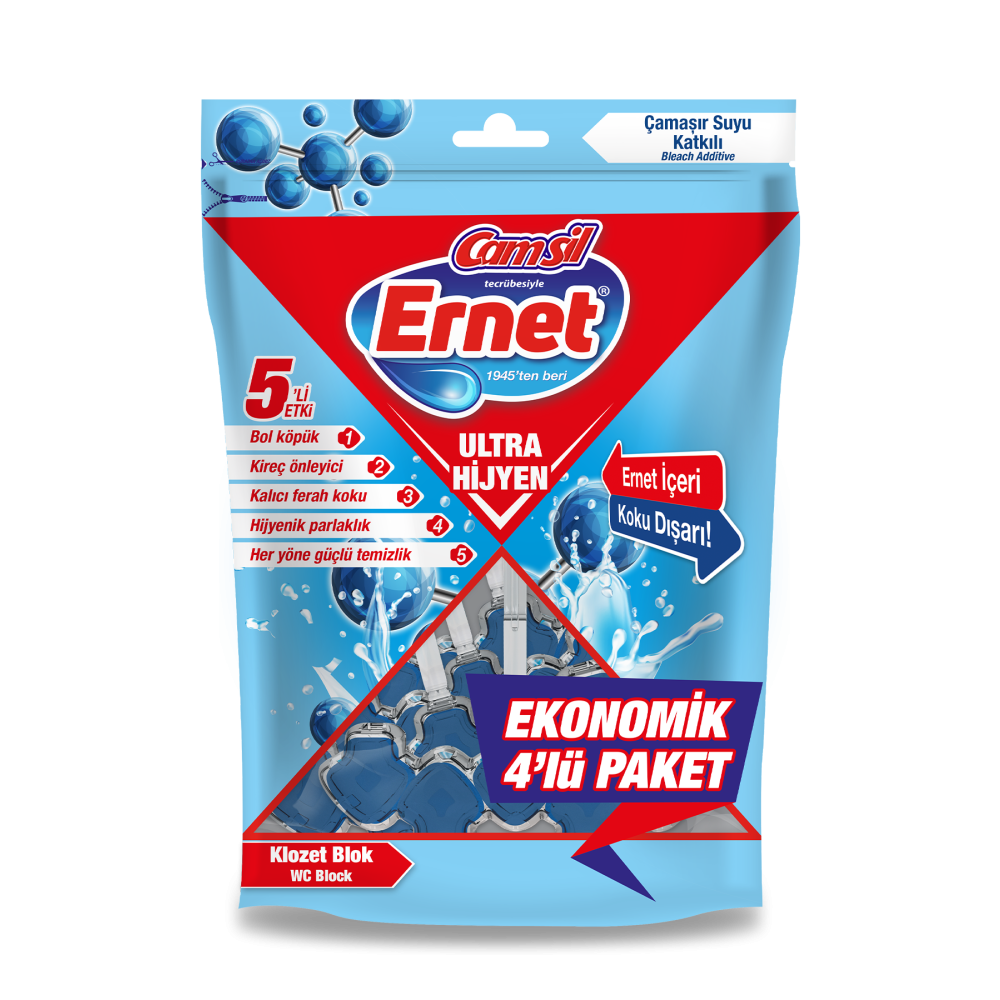 Ernet Ultra H.Çamaşır Suyu Katkılı 4x50 g Çamaşır Yıkama Fiyatı