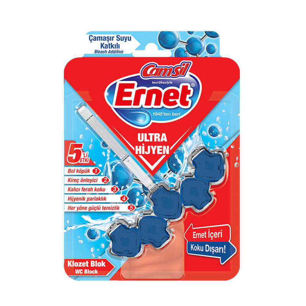 ERNET ULTRA HİJYEN KLOZET BLOĞU ÇAMAŞIR SUYU KATKILI Diğer Fiyatı
