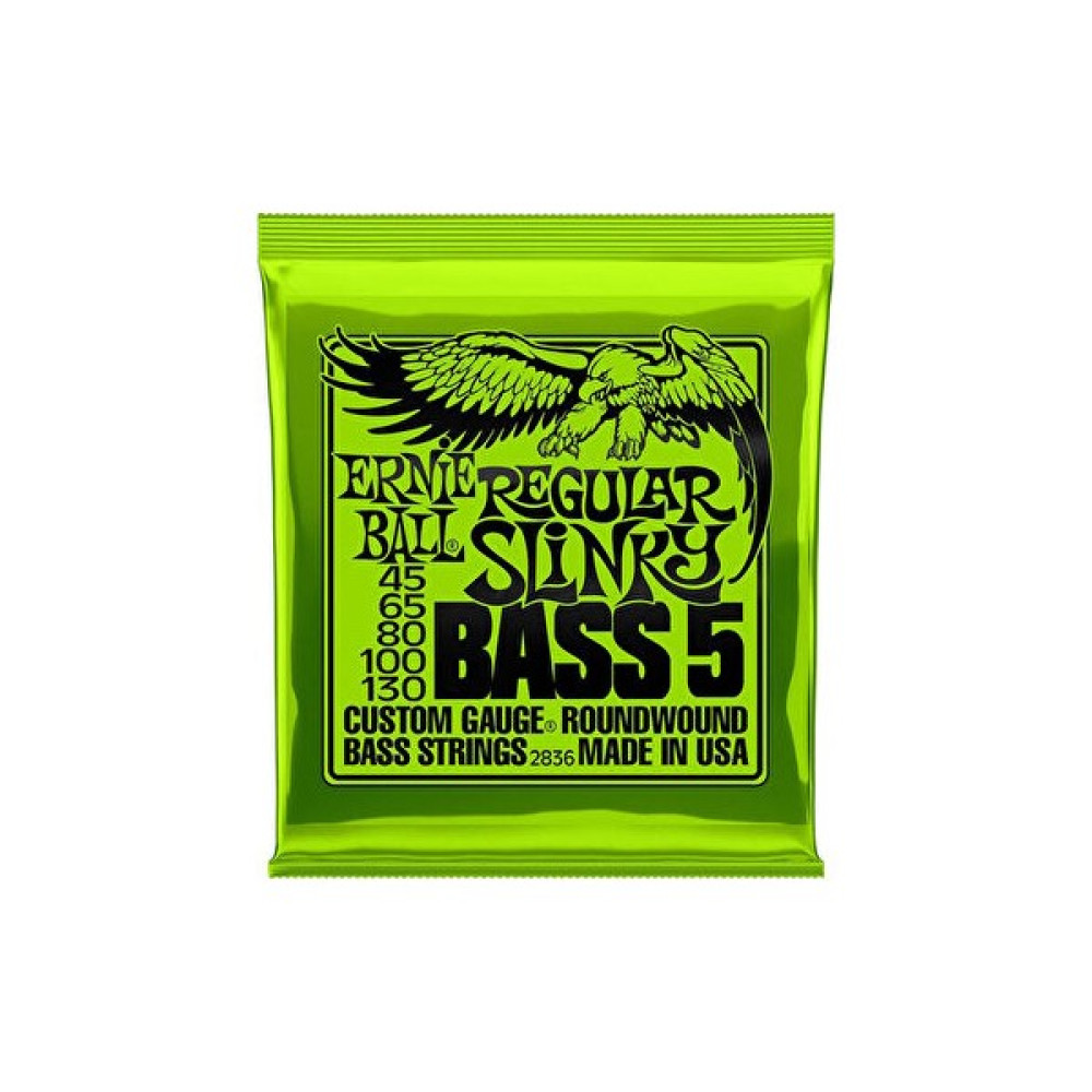 Ernie Ball P02836 Regular Slinky Nickel 45-130 (5 Telli) Bas Gitar Teli Müzik Aleti Aksesuarları Fiyatı