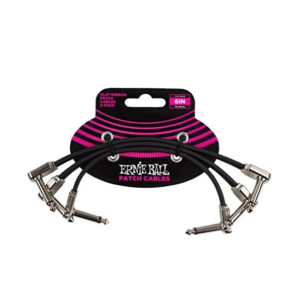 Ernie Ball P06221 15 CM 3'lü Flat Ribbon Patch Kablosu Müzik Aleti Aksesuarları Fiyatı
