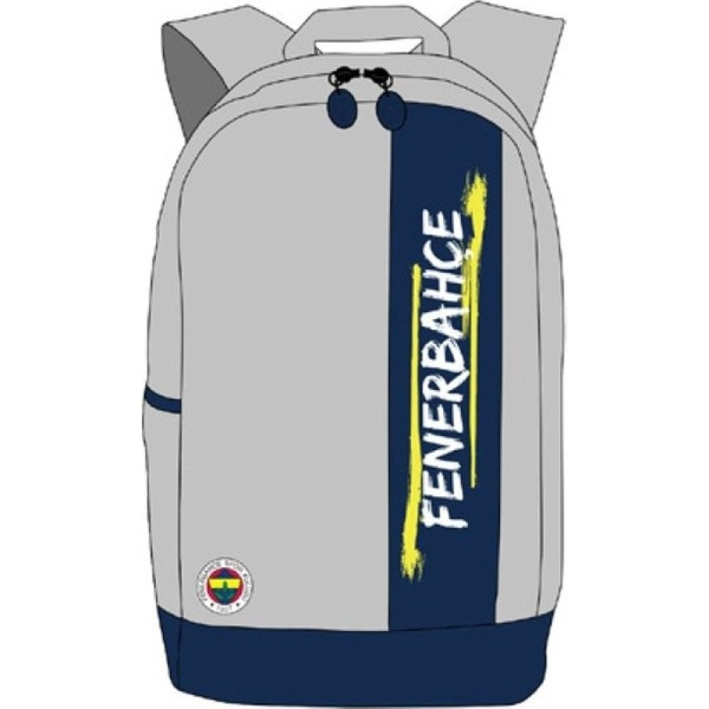 Ersev Fenerbahçe Kaligrafik Baskılı Gri Çanta Okul Çantası Fiyatı