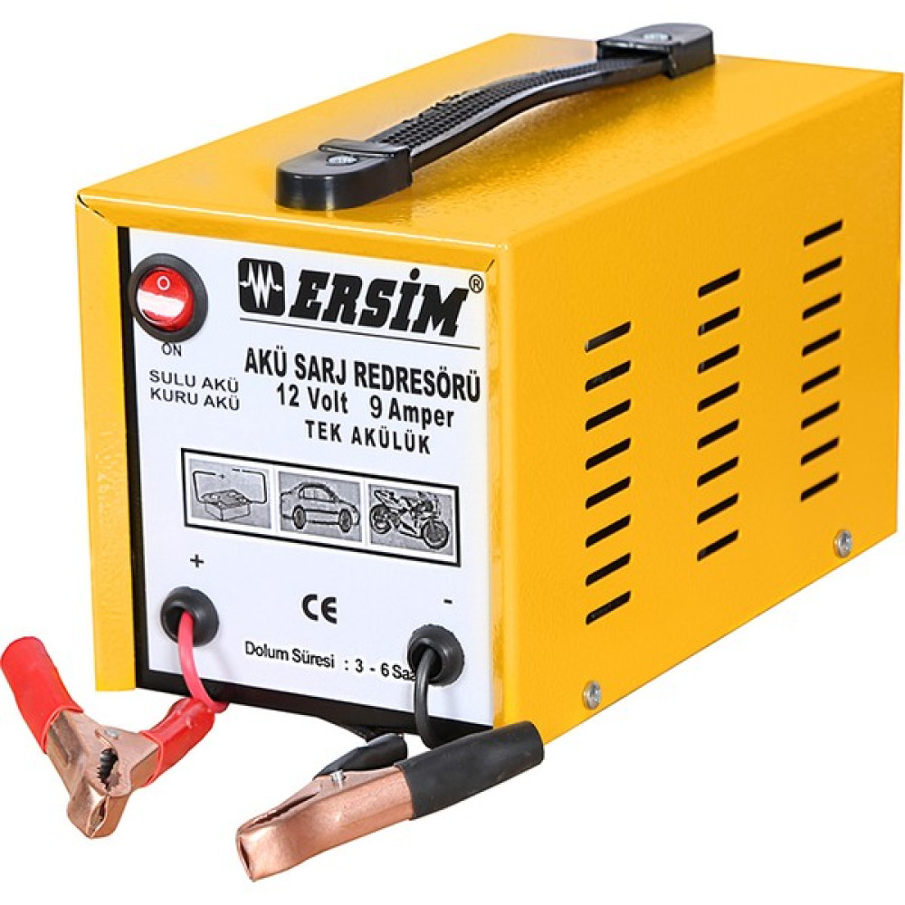 Ersim 12 Volt 9 Amper Akü Şarj Cihazı Akü Şarj Edici Fiyatı