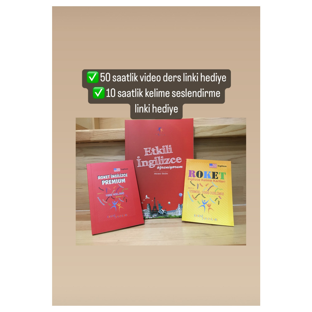ersin yayınları Etkili Ingilizce Kitap Ingilizce Eğitim Seti Gramer Kitabı Ingilizce Kelime Kitabı Ingilizce Yabancı Dil Kitapları Fiyatı