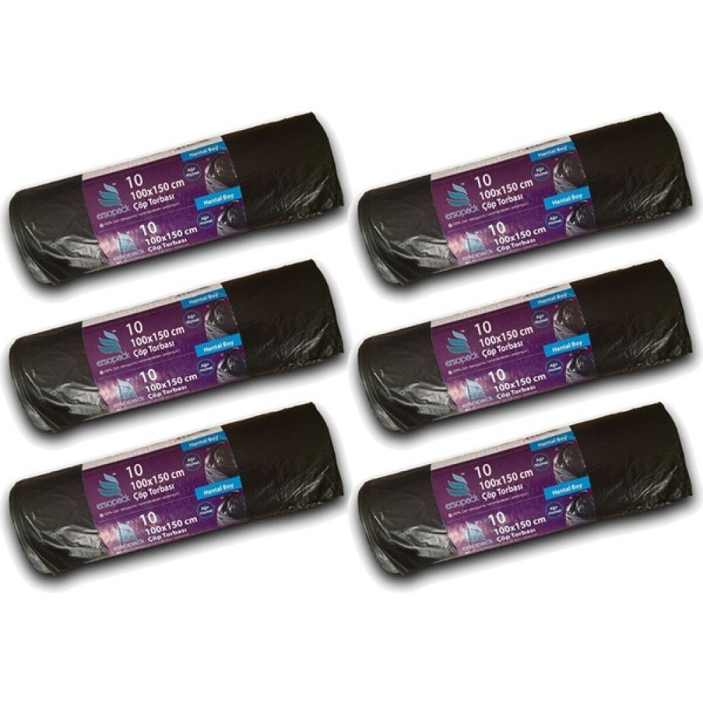 Ersopack Endtüst. 100X150CM Çöp Torbası x 6 Rulo - 100 x 150 cm Oto Boyaları Fiyatı