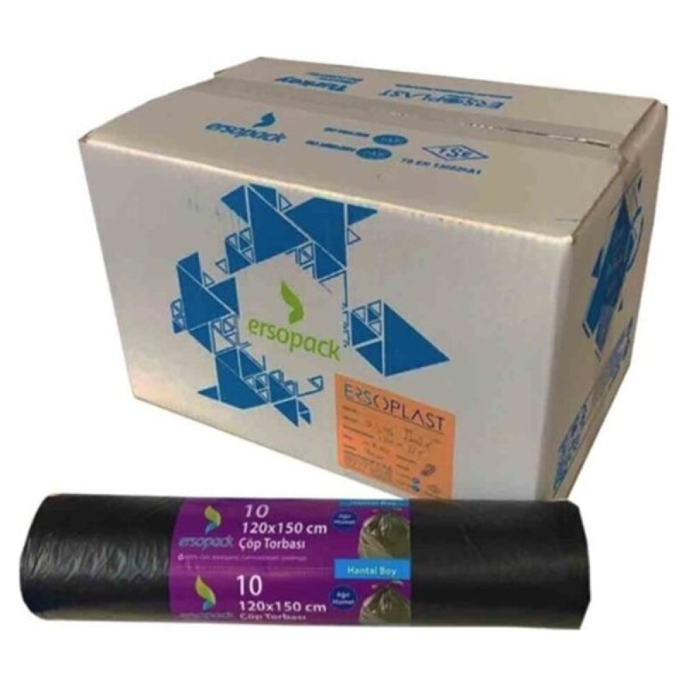Ersopack Endüstriyel 120 x 150 cm Çöp Torbası 1 Koli Oto Boyaları Fiyatı