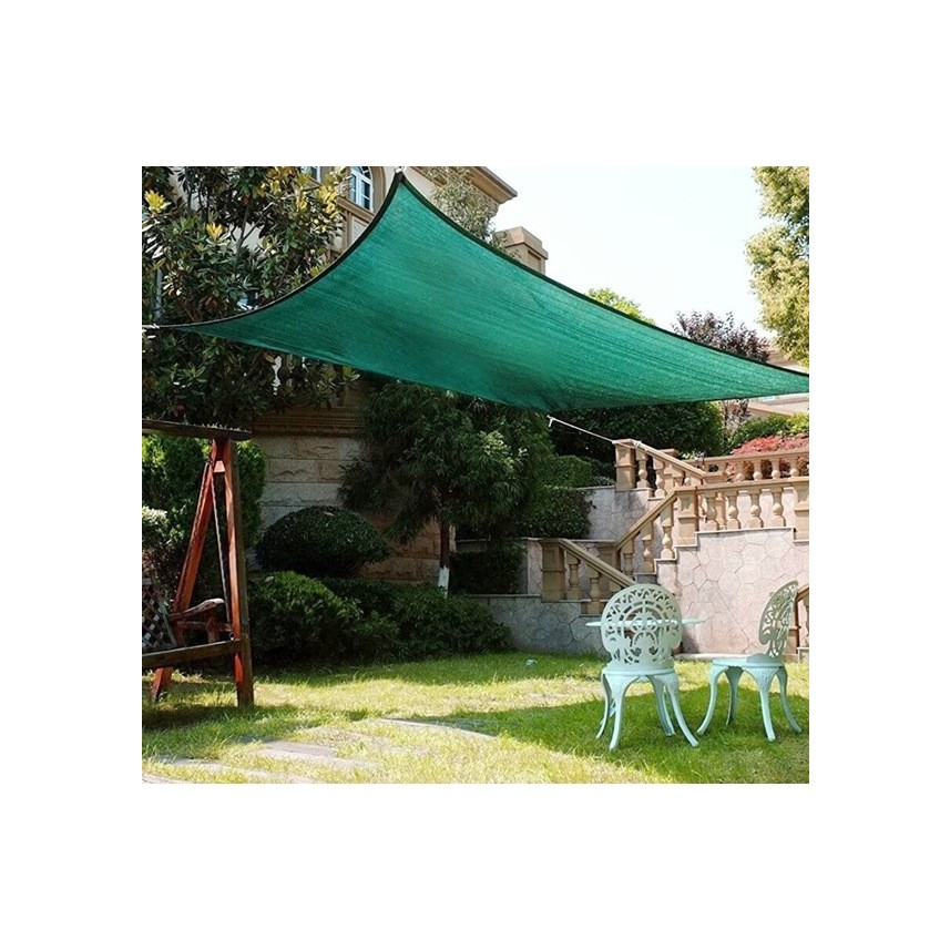 erta 6 metre x 5 metre %95'lik gölgelik file 300 grm ışçilik'li halkalı kemerli - Yeşil Diğer Fiyatı