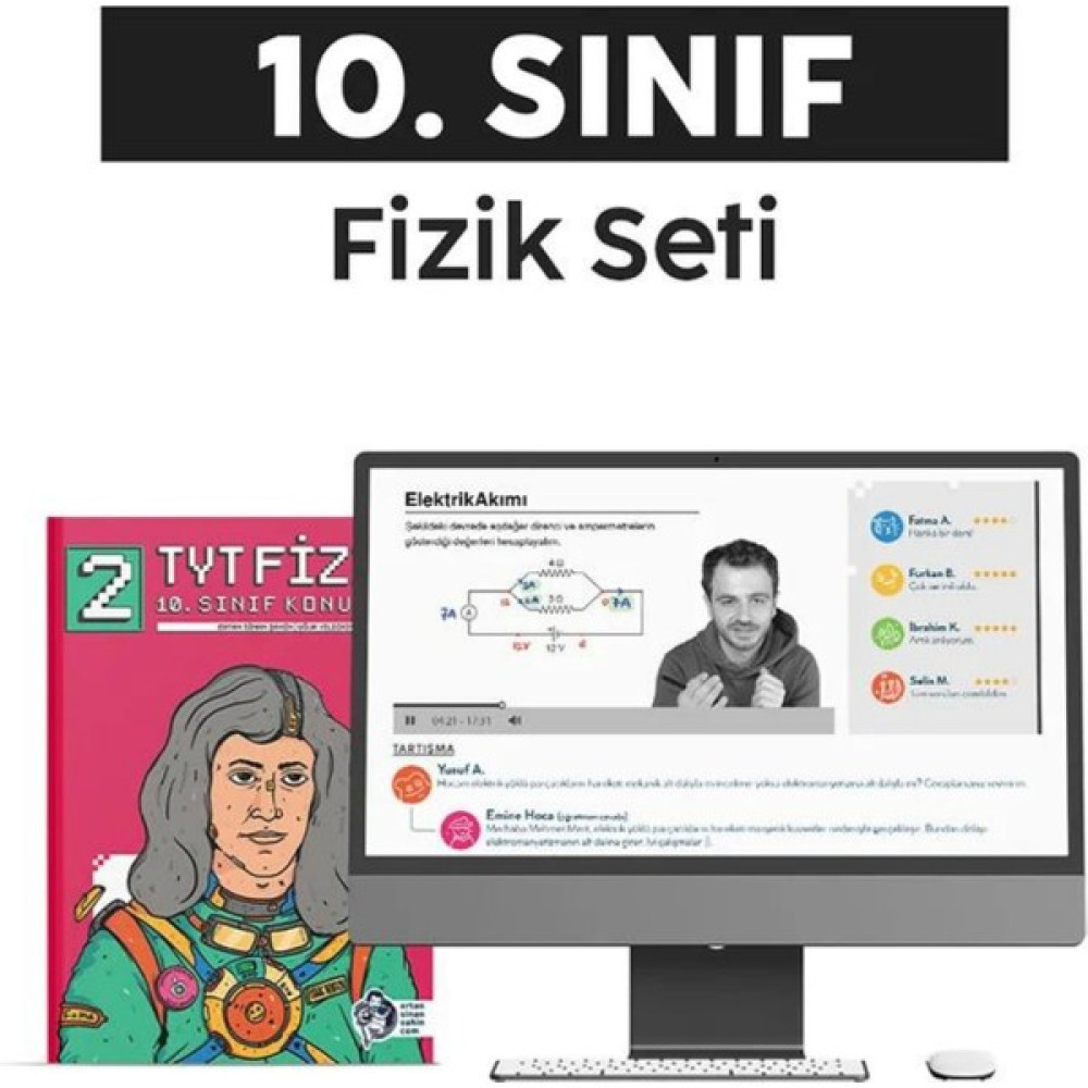 Ertan Sinan Şahin 2025 10. Sınıf Fizik Seti Fizik Fiyatı