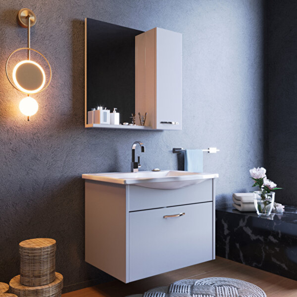 Ertekpa Kadife Banyo Dolabı Takımı 65 cm Banyo Dolabı / Mobilyası Fiyatı