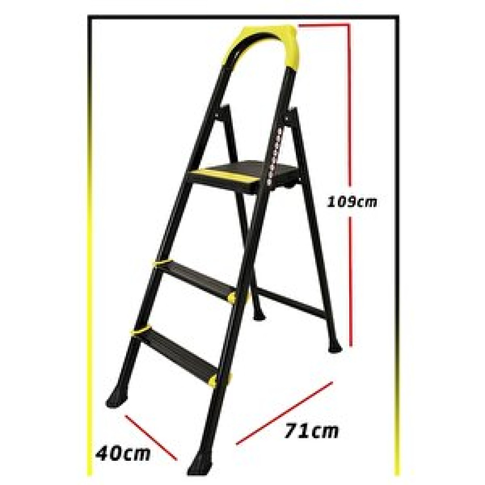 Ertekpa Leo Siyah Merdiven 2+1 Metal Basamaklı Merdivenler Fiyatı