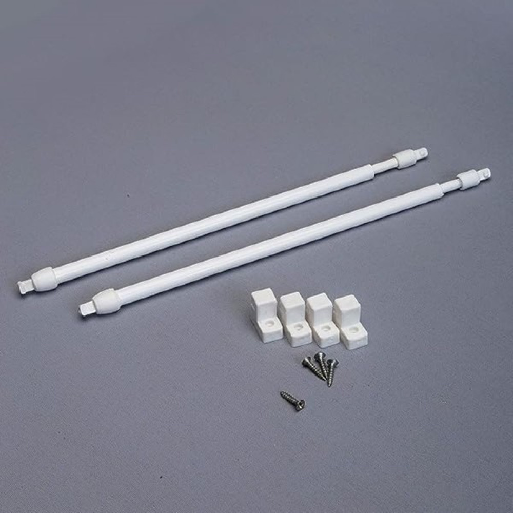 Erteks Tekstil Ayarlanabilir Briz Perde Çubuğu 60 - 80 cm - 60cm - Beyaz Perde Aksesuarı Fiyatı