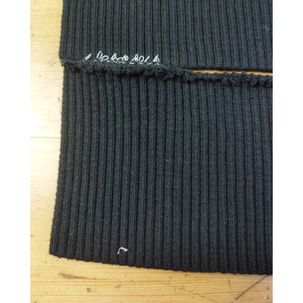 Ertuğlar Tekstil Kumaş Parça Ribana Siyah En: 48 Cm1 Adet = 5 Parça - 48 cm - 1 m Kumaşlar Fiyatı