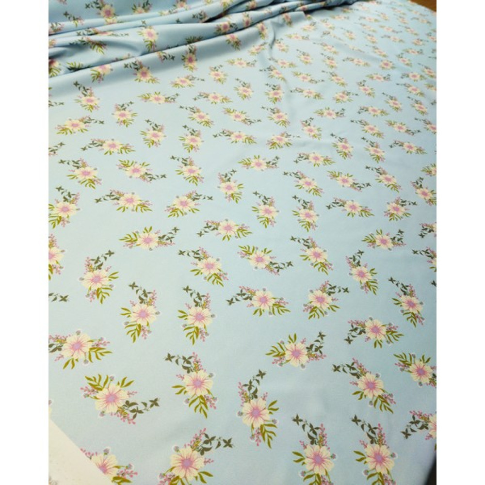 Ertuğlar Tekstil Kumaş Parça Sentetik Bazlı Çiçek Desenli En : 140 cm - 1 m Kumaşlar Fiyatı