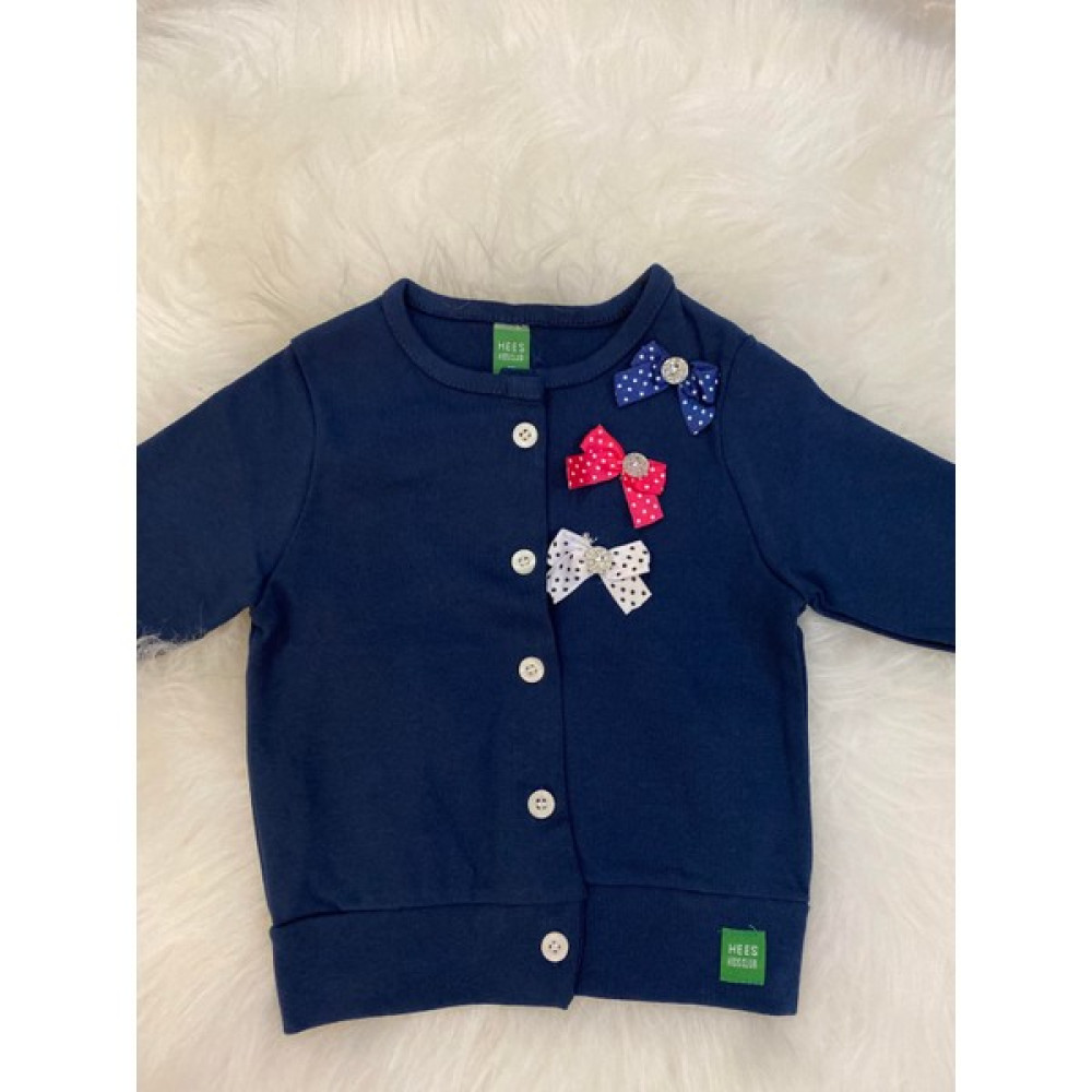 Erv Kids Kız Çocuk Hırka Pamuk Fiyonklu /hediyelik /günlük /yenidoğan Hırka Fiyonklu Kız Çocuk Kazak & Süveter & Triko Fiyatı