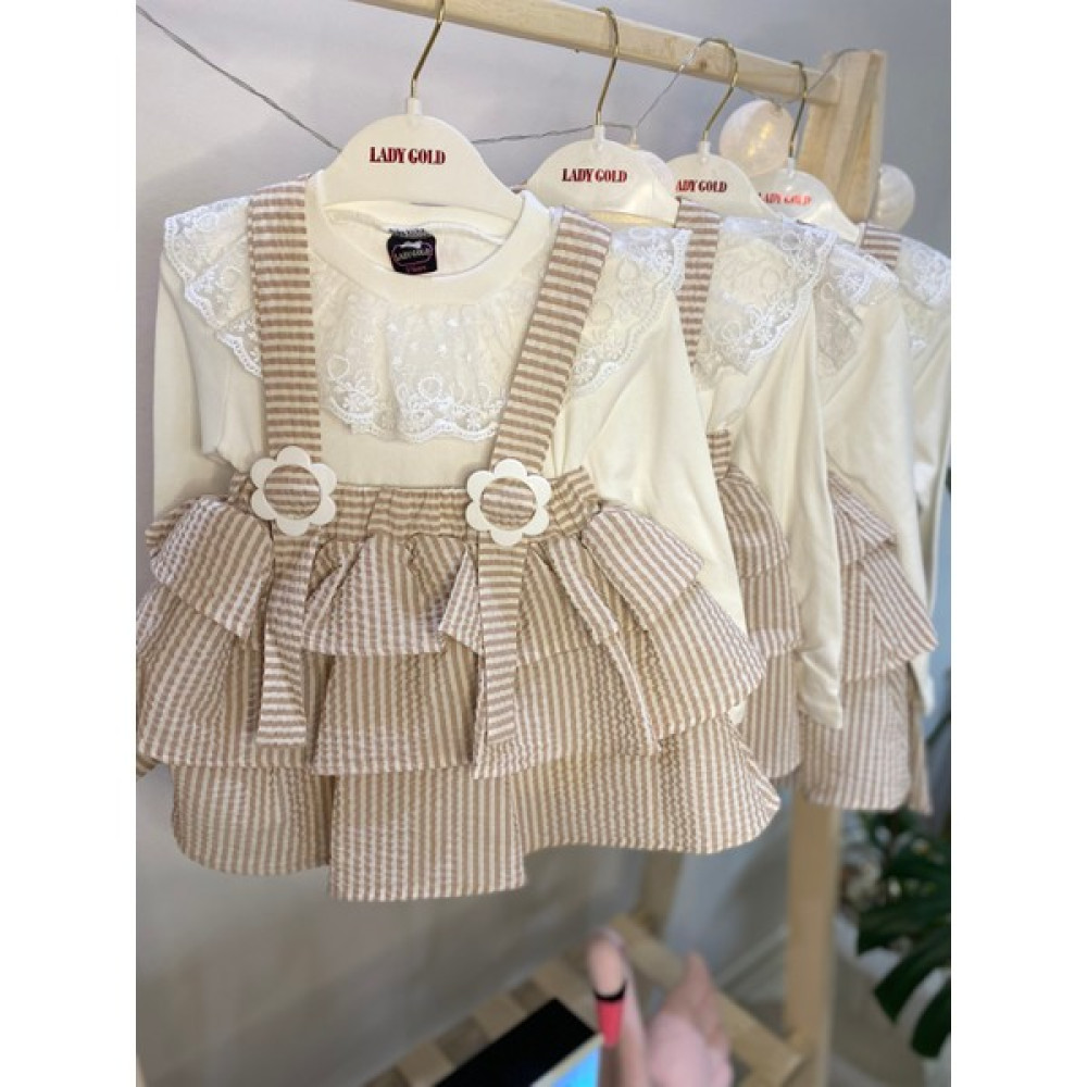 Erv Kids Prenses Model 2'li Pamuklu Elbise / Doğum Günü /yenidoğan /hediyelik / Parti / Kız Çocuk Elbise Fiyatı