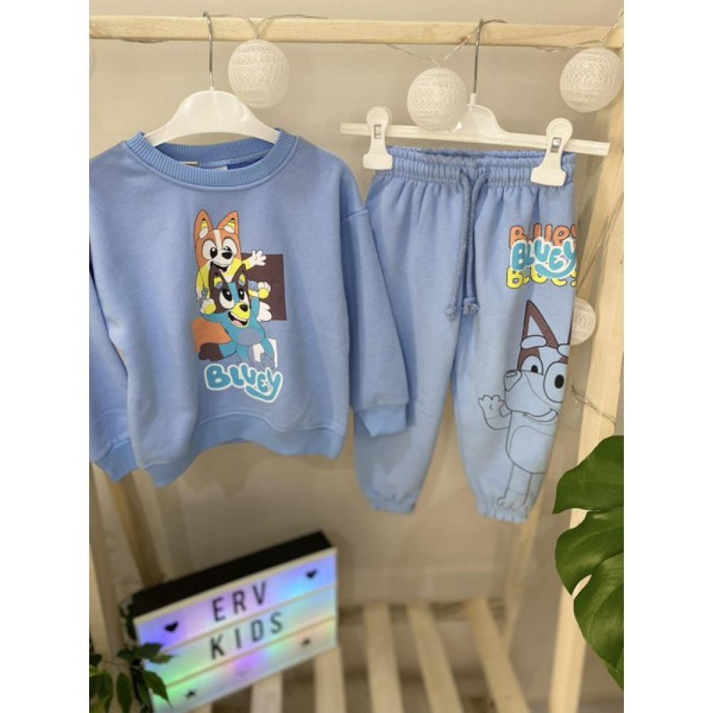 Erv Kids Yeni Sezon Bluey Alt Üst Erkek-Kız Çocuk Eşofman Takım Erkek Çocuk Giyim Takımı Fiyatı