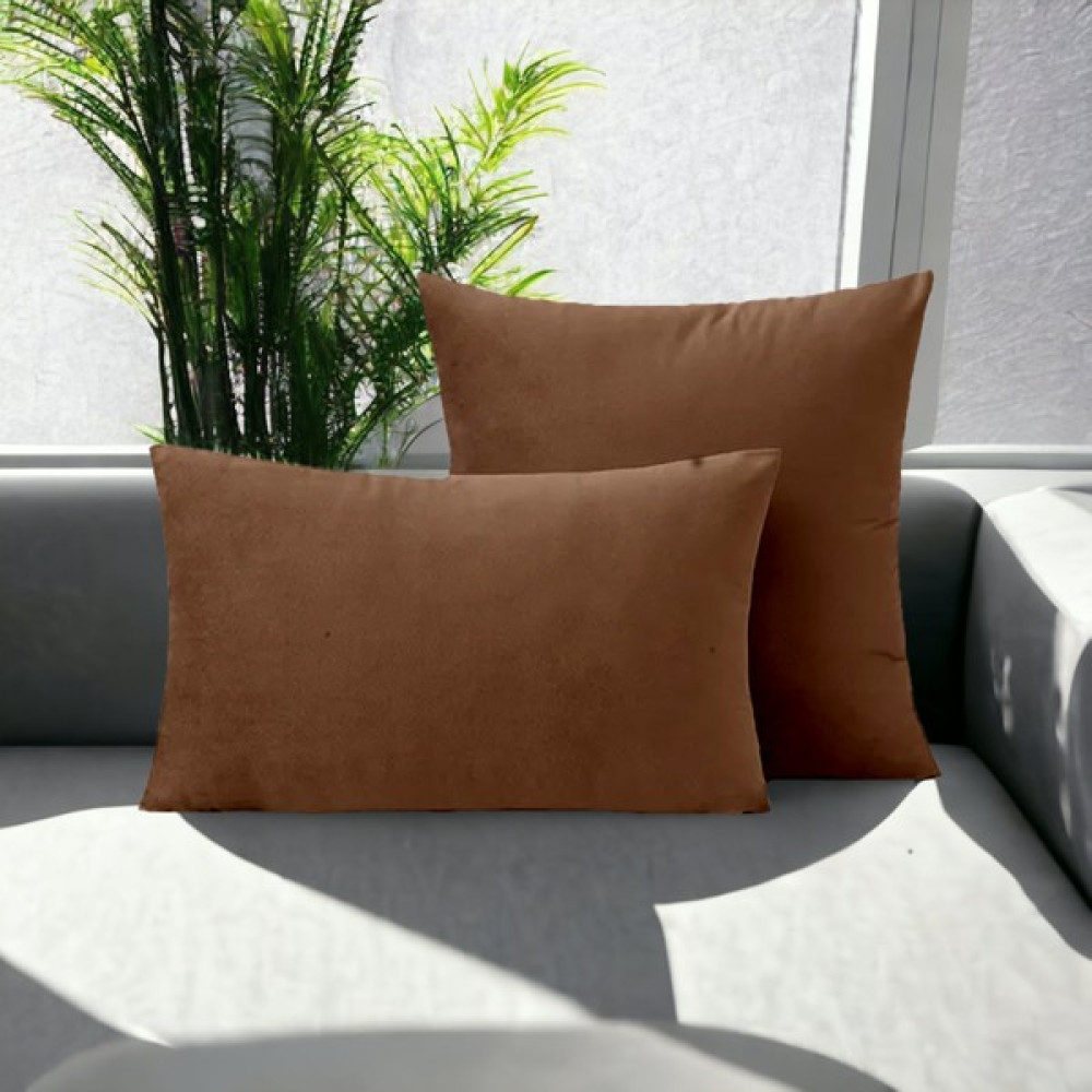 Ervaa Döşemelik Kumaşlı Dekoratif Kırlent Kılıfı - 30 x 50 cm - Açık Kahverengi Kırlent / Mobilya Yastığı Fiyatı